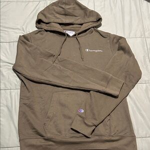 Champion Men's olive Hoodie